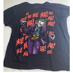 DC Comics Batman The JOKER HA HA Black T-Shirt Size M